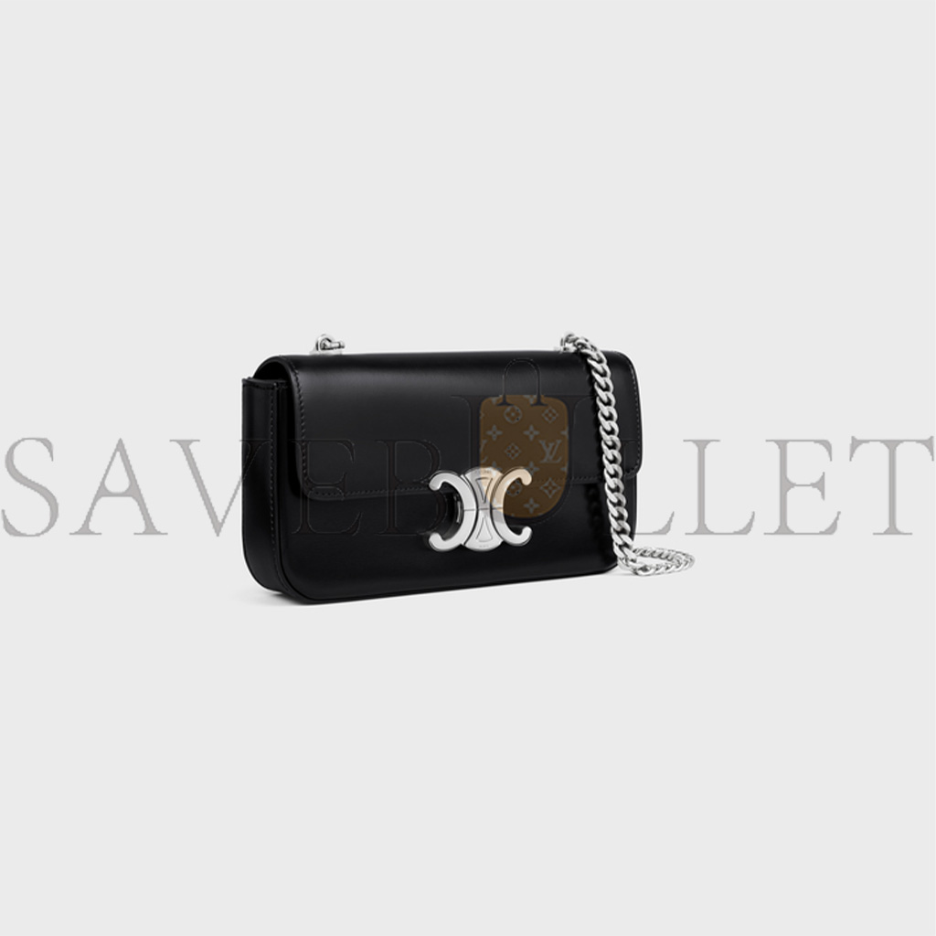 CELINE CHAIN SHOULDER BAG CLAUDE IN SHINY CALFSKIN 115203BF4.38SI (20.5*11.5*4cm) CELINE CHAIN SHOULDER BAG CLAUDE IN SHINY CALFSKIN 115203BF4.38SI (20.5*11.5*4cm)